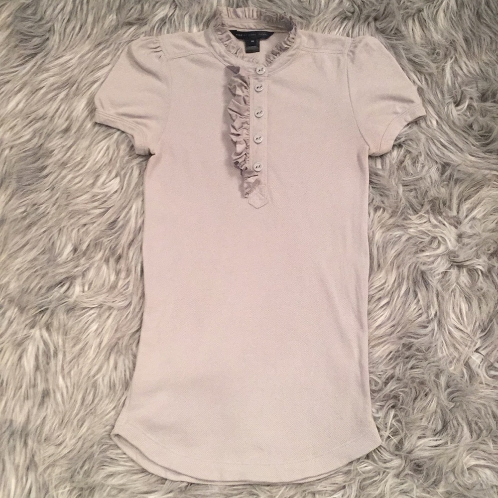 Marc By Marc Jacobs Top w/ Button / Ruffle Details